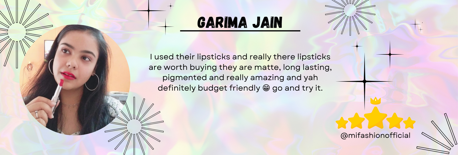 MI Fashion Creamy Matte Lipstick Review