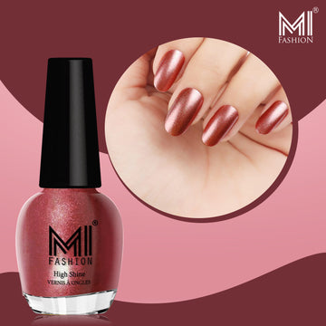 MI Fashion Achieve a Glossy Look with Our Range of Nail Polish Sets (Metallic Maroon)