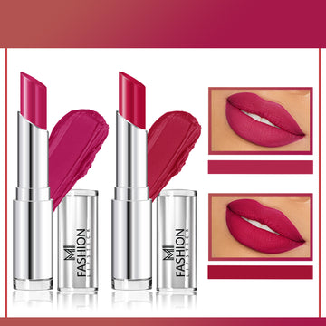 MI Fashion Glam Up Your Lips with Our Creamy Matte Lipstick for a Bold Statement (Pink, Pinkish Red)