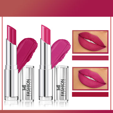 MI Fashion Glam Up Your Lips with Our Creamy Matte Lipstick for a Bold Statement (Pink,Rose Pink)