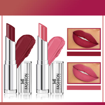 MI Fashion Make a Statement with Our Creamy Matte Lipstick for an Alluring Look (Cherrywood, Peach)