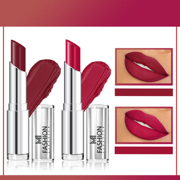 MI Fashion Dare to Shine with Our Creamy Matte Lipstick for a Perfectly Polished Look (Cherrywood, Pinkish Red)