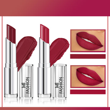 MI Fashion Add a Touch of Glam to Your Lips with Our Creamy Matte Lipstick Shades (Cherrywood, Burgundy)