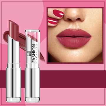 MI Fashion See the Difference with Our Creamy Matte Lipstick for a Stand-Out Look (Brown)