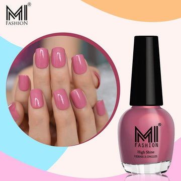 MI Fashion Achieve a Glossy Look with Our Range of Nail Polish Sets (Mauve Brown)