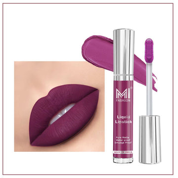 MI Fashion Pout Perfection Achieving Flawless Lips Has Never Been Easier with Our Liquid Matte Lipstick  Pack of 3.5ML (Deep Violet)