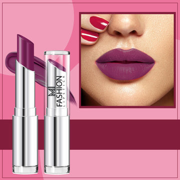 MI Fashion Glam Up Your Lips with Our Creamy Matte Lipstick for a Bold Statement (Palatinate Purple)