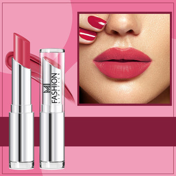 MI Fashion Get Ready to Shine with Our Creamy Matte Lipstick for a Fabulous Look (Wine Pink)