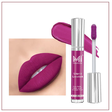 MI Fashion Sleek and Chic A Sleek and Chic Liquid Matte Lipstick for the Modern Woman  Pack of 3.5ML (Wine)