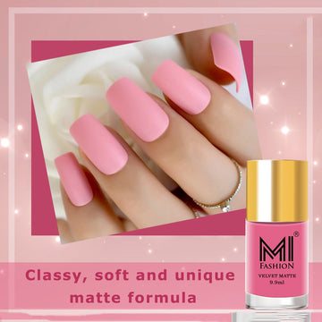 MI Fashion Sleek and Chic Get a Modern and Sophisticated Look with Our Matte Nail Polish (Baby Pink)
