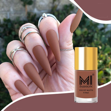 MI Fashion Get the Look Create a Chic and Sophisticated Style with Our Matte Nail Polish (Skin Nude)