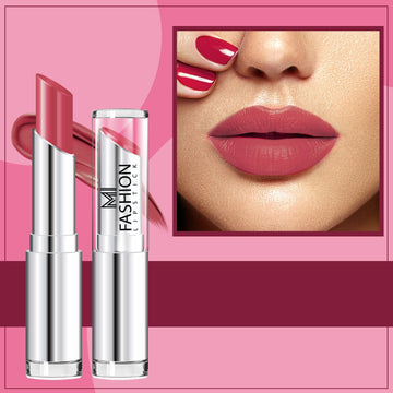 MI Fashion Shine Bright with Creamy Matte Lipstick for a Subtle Glam Look on Lips (Dark Rose)