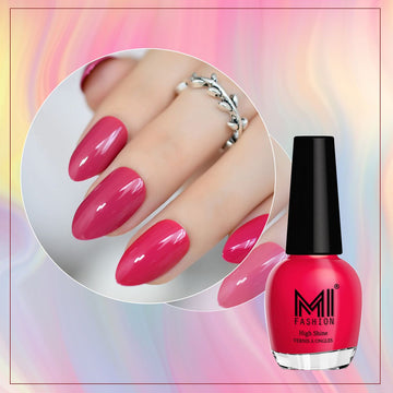 MI Fashion Nail Paint Kit Create Eye Catching Glossy Nails with Ease (Carrot Red)