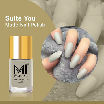 MI Fashion The Matte Effect Turn Heads with Our Long-Lasting Matte Nail Polish (Nude)