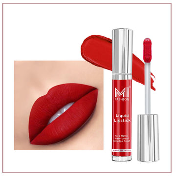 MI Fashion Sleek and Chic A Sleek and Chic Liquid Matte Lipstick for the Modern Woman  Pack of 3.5ML (Together Red)