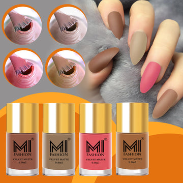 Matte Nail Polish - Four Bottles