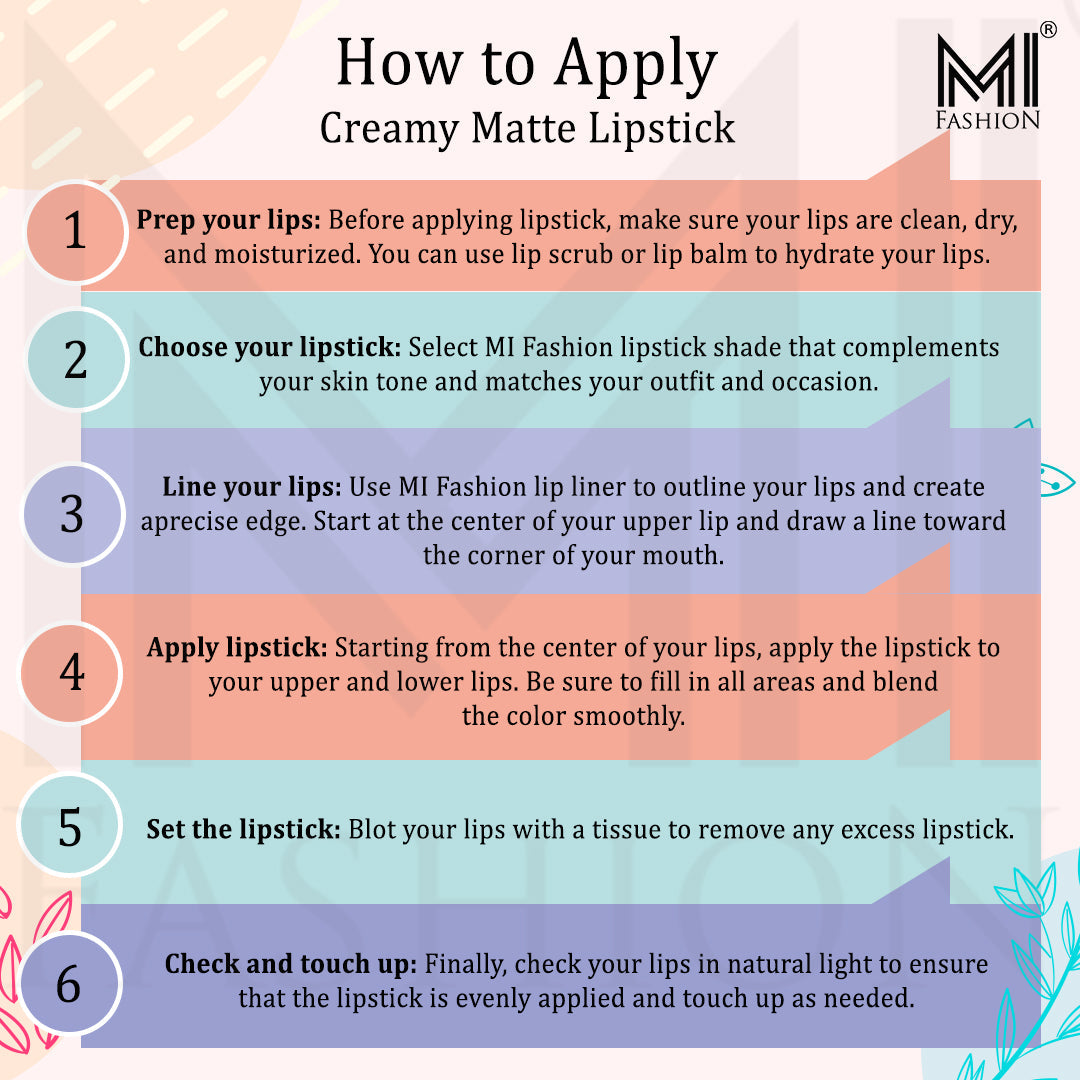 How to apply lipstick