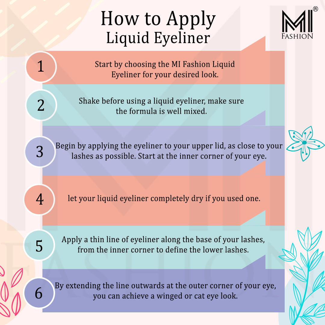 How to apply eyeliner