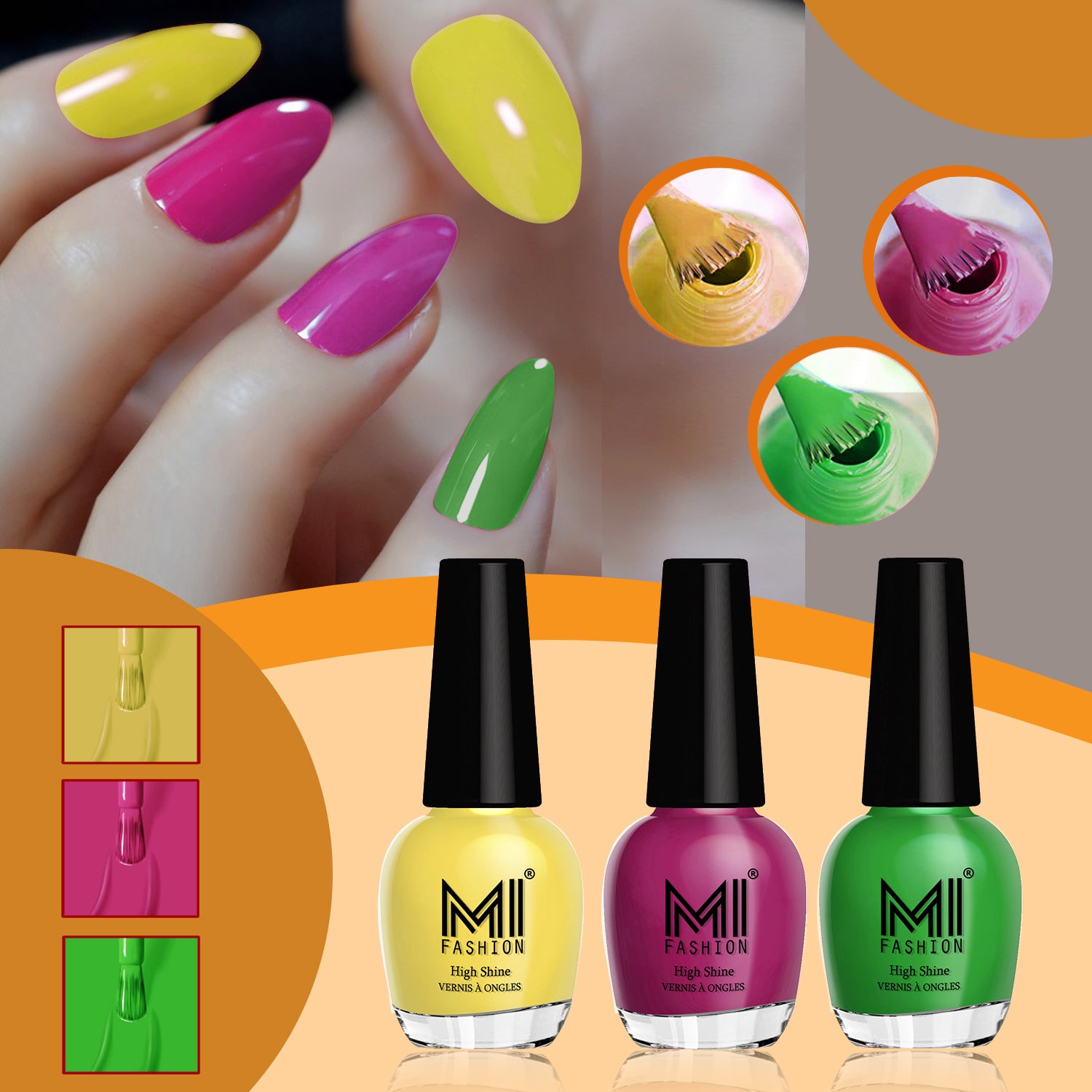 MI Fashion Shine Nail Polish Combo