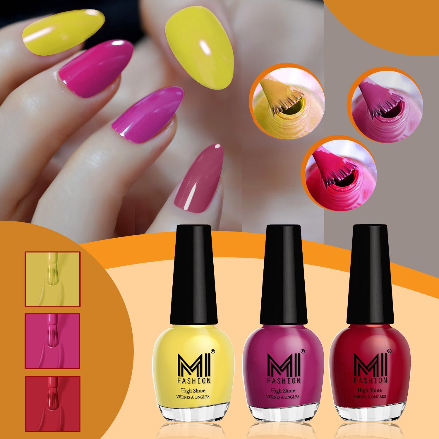 MI Fashion Shine Nail Polish Combo