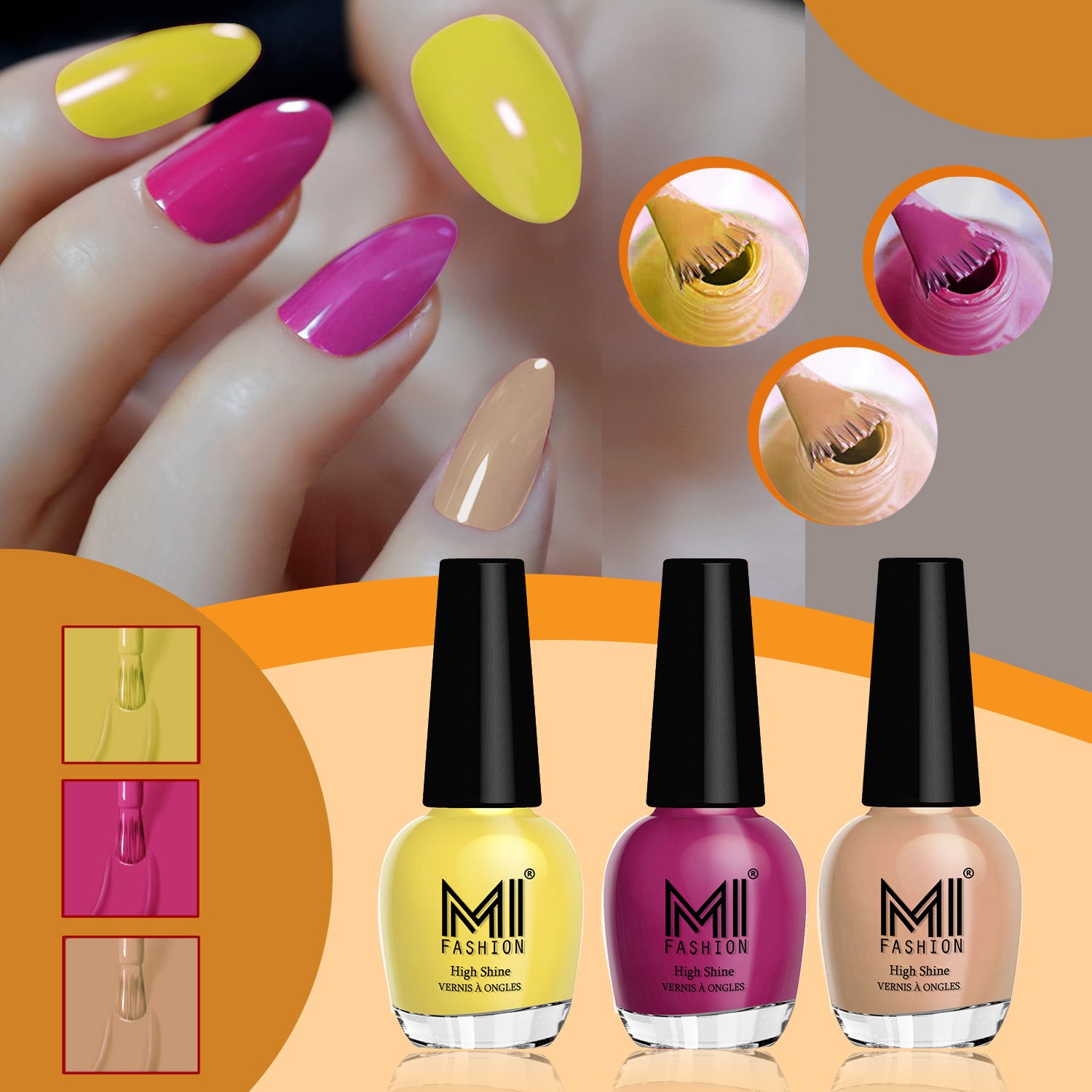 MI Fashion Shine Nail Polish Combo