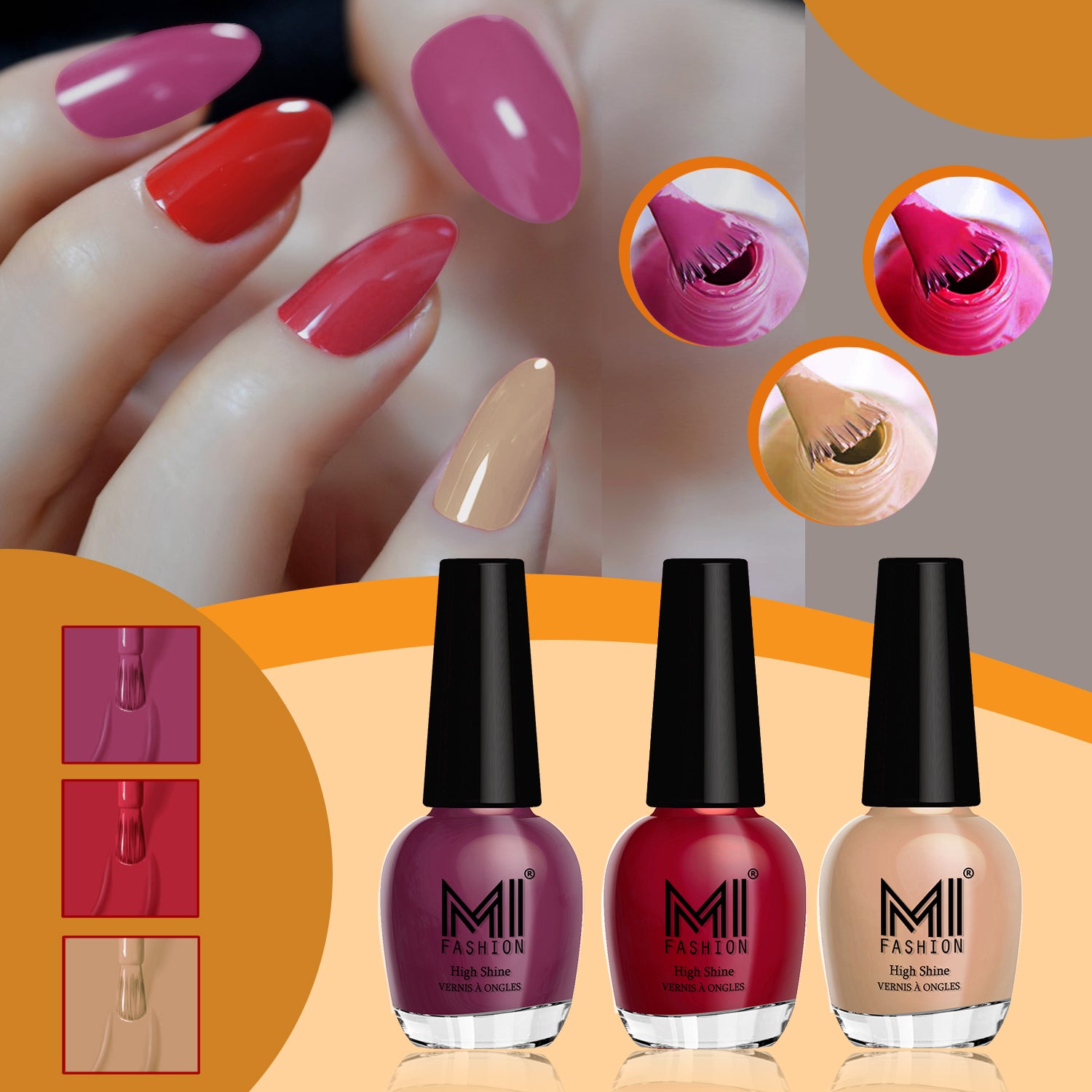 MI Fashion Shine Nail Polish Combo