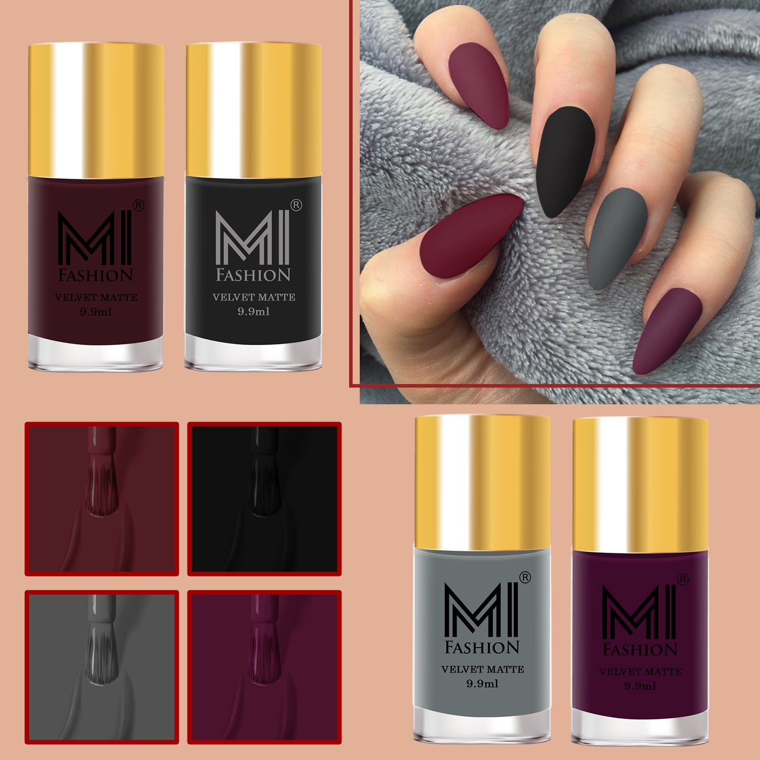 Brown nail polish