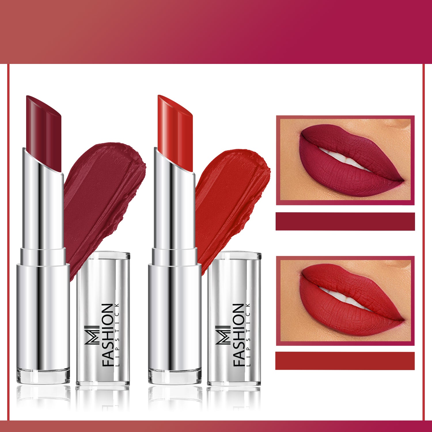 Coral Shine Matte Lipstick