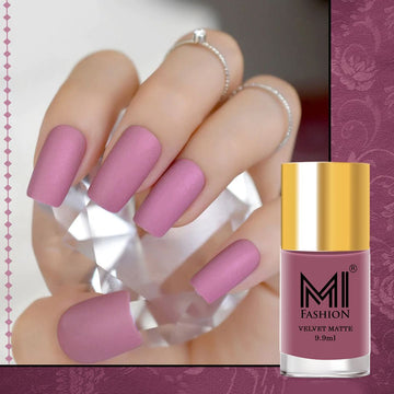 Rose matte nail polish