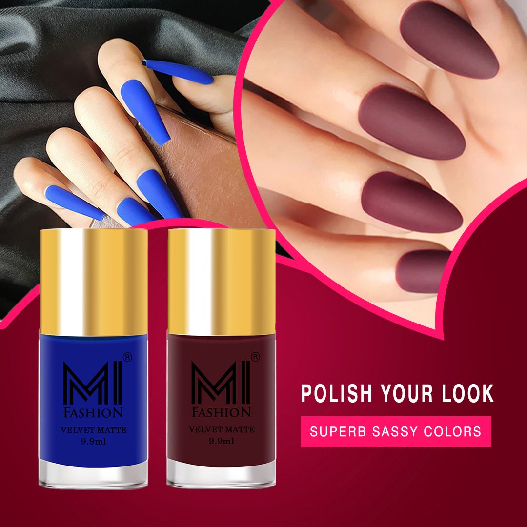 Blue Matte Nail Polish