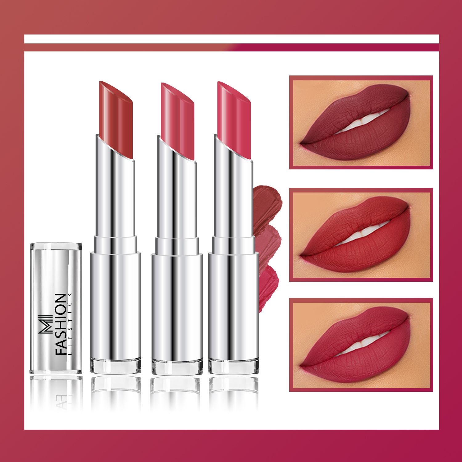 MI Fashion Creamy Matte Lipstick Combo