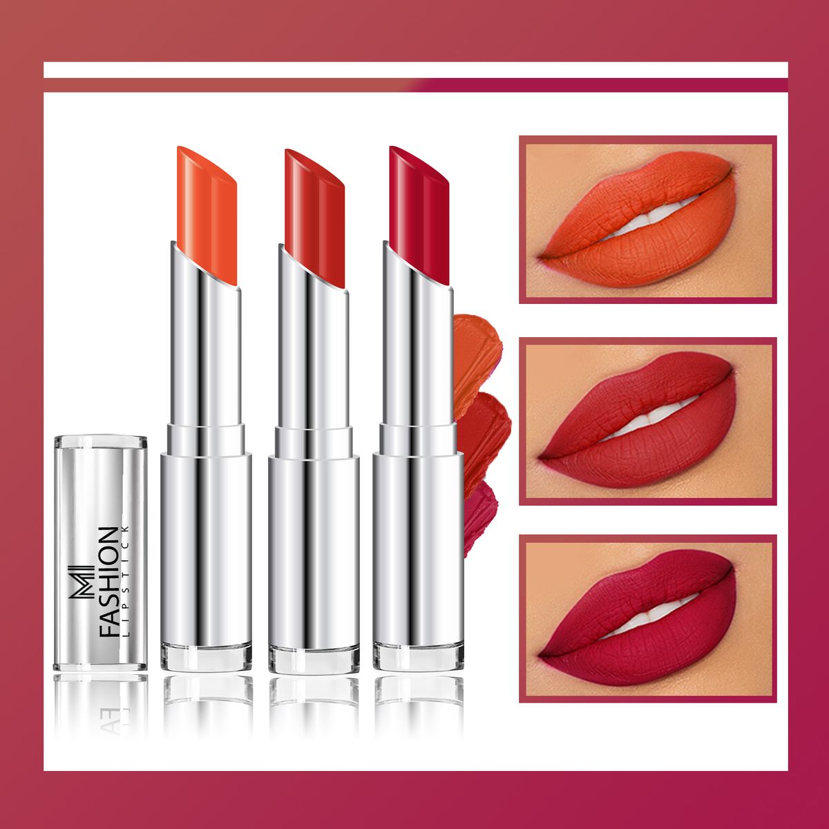 MI Fashion Creamy Matte Lipstick Combo
