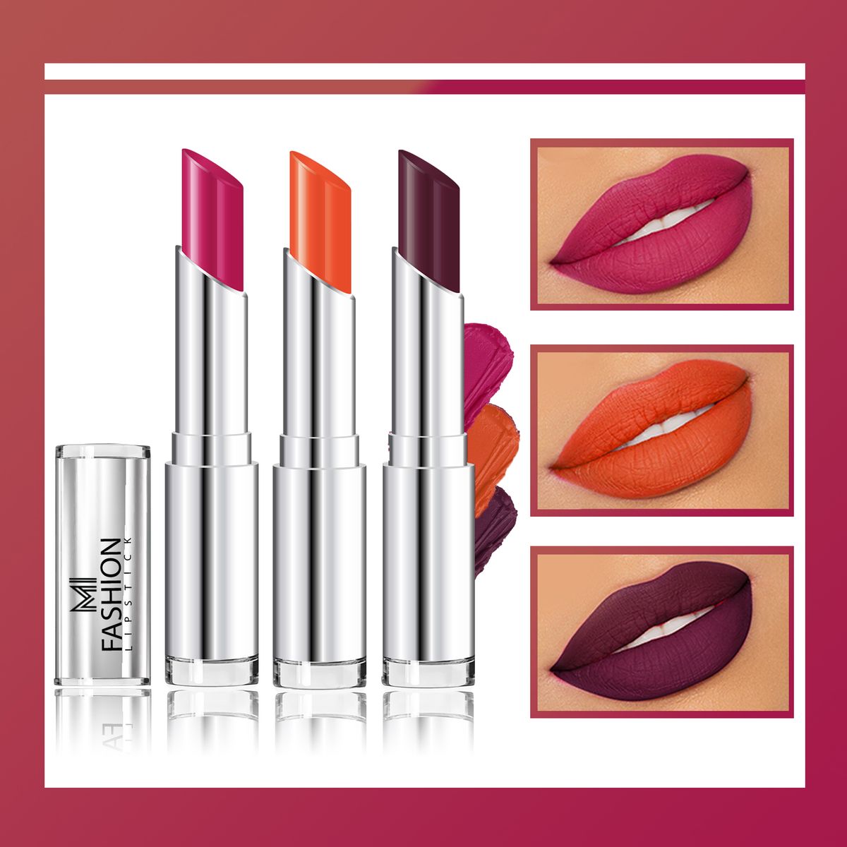 MI Fashion Creamy Matte Lipstick Combo