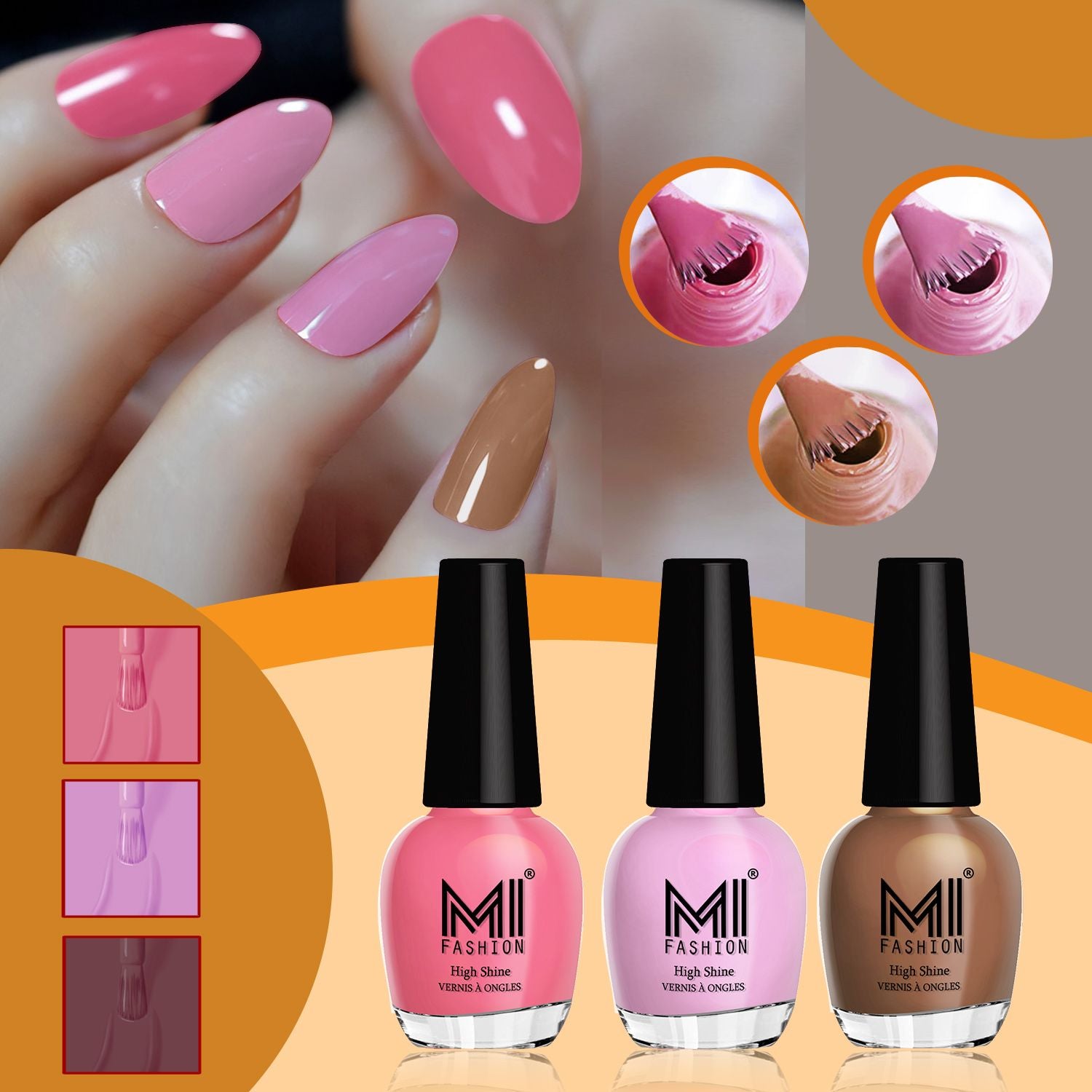 MI Fashion Shine Nail Polish Combo