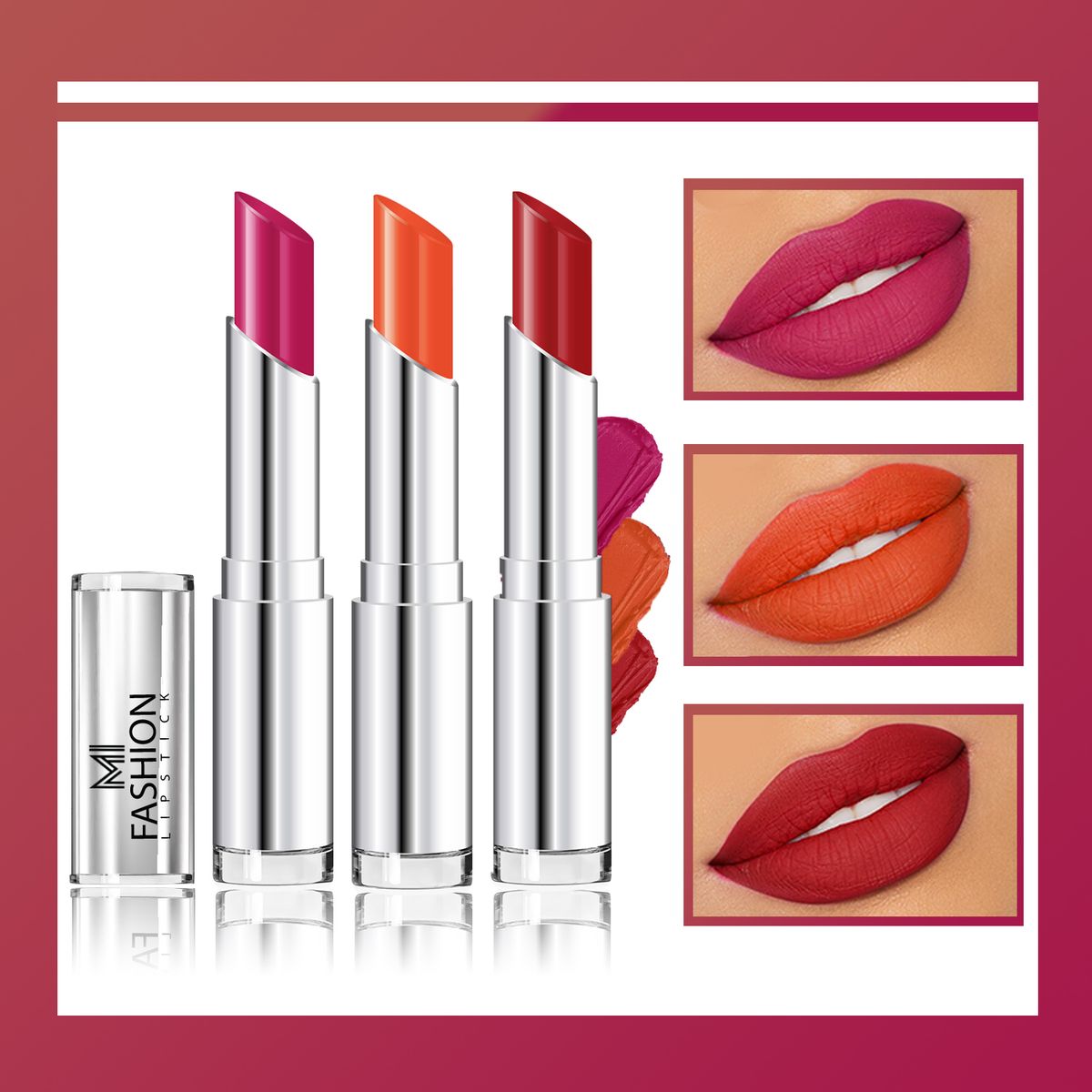 MI Fashion Creamy Matte Lipstick Combo
