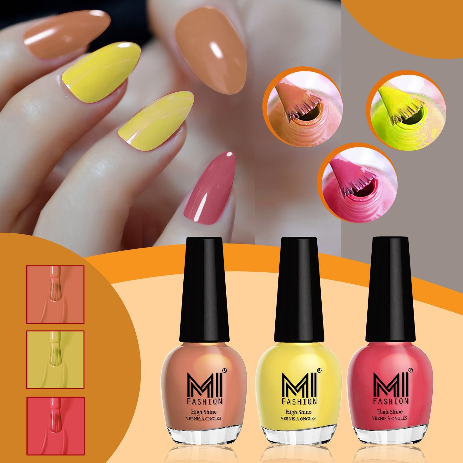 MI Fashion Shine Nail Polish Combo