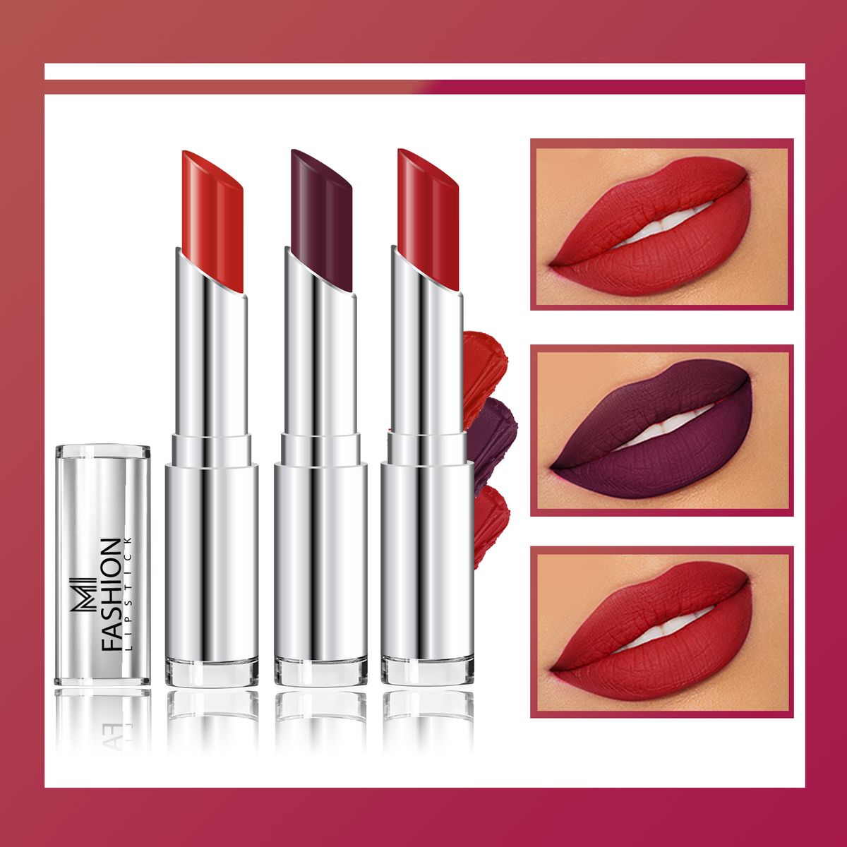MI Fashion Creamy Matte Lipstick Combo