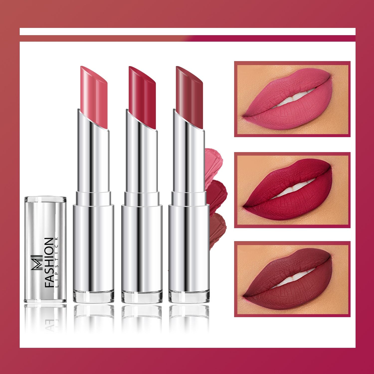 MI Fashion Creamy Matte Lipstick Combo