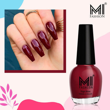 MI Fashion Glossy Nail Polish Set Add Some Shine to Your Life (Red)