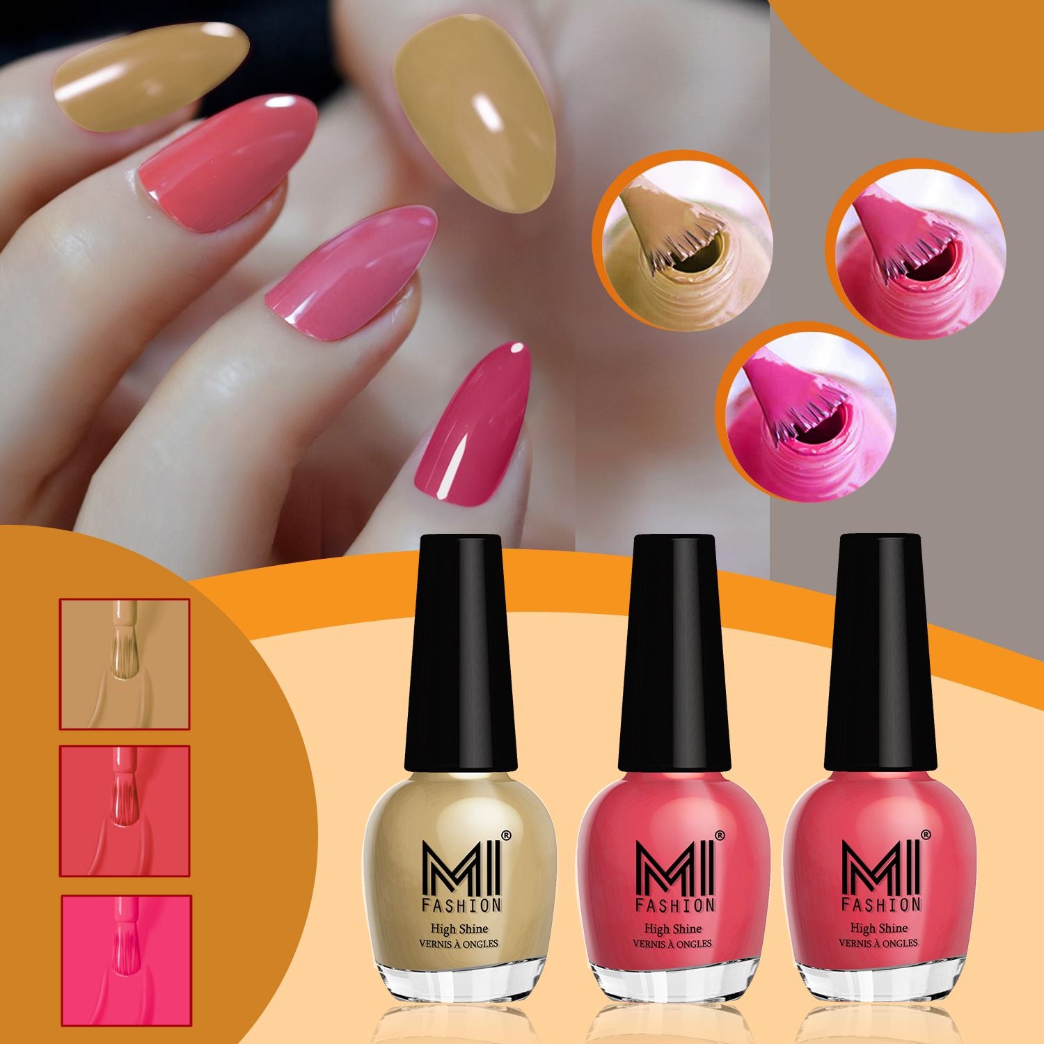 MI Fashion Shine Nail Polish Combo