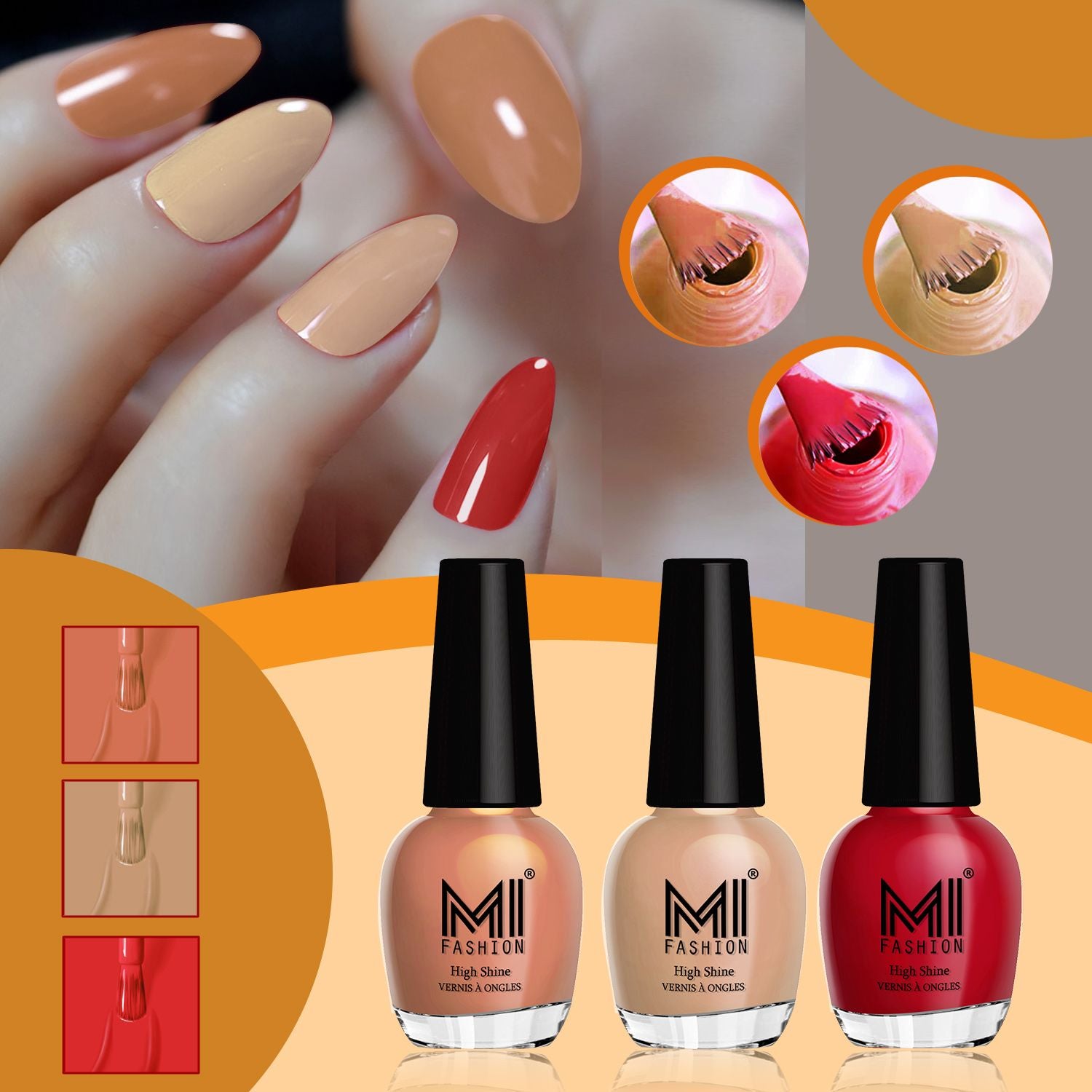 MI Fashion Shine Nail Polish Combo