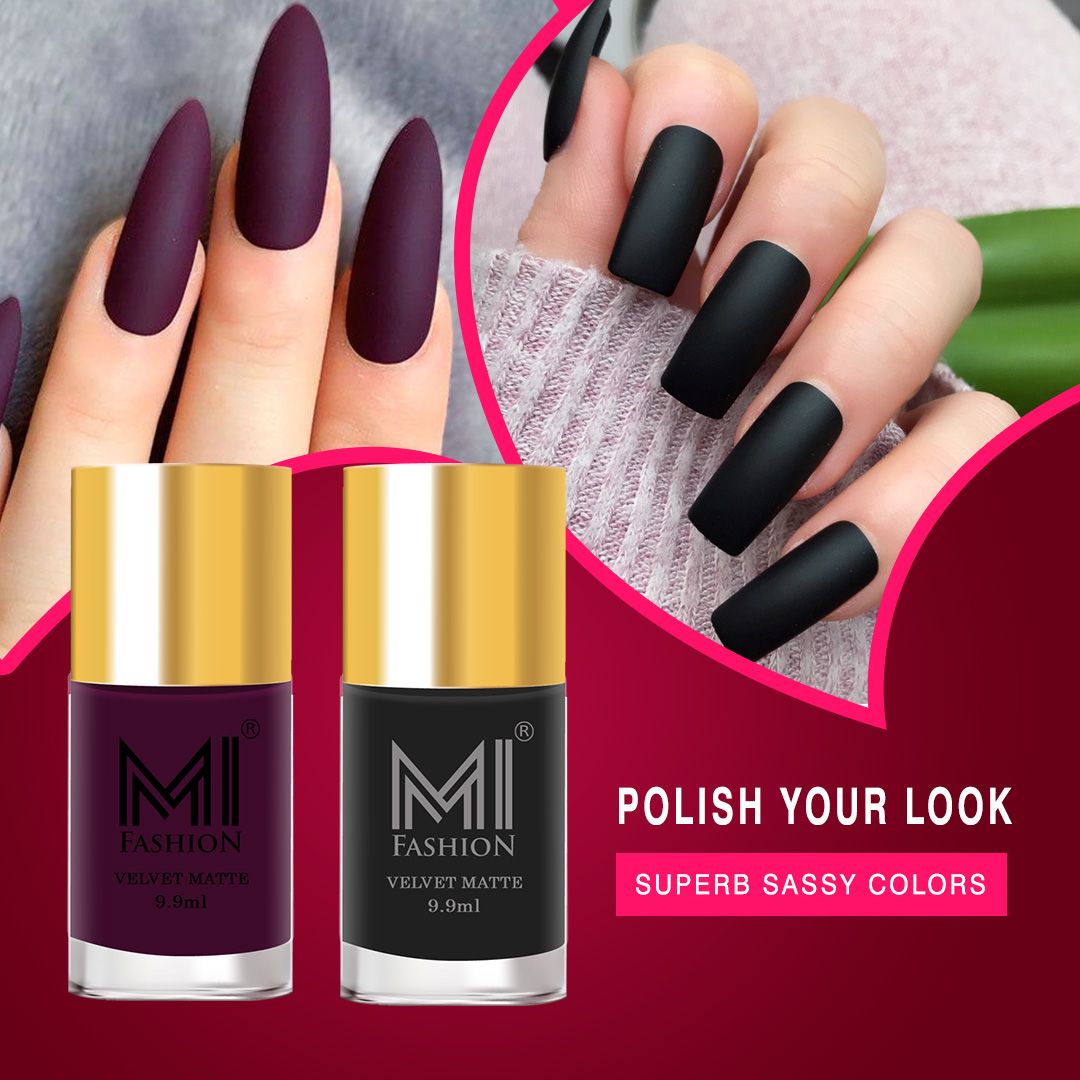Bring Your Nails to Life with MI Fashion's Matte Polish Combo