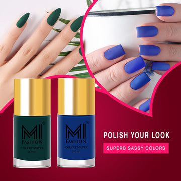 Navy Blue Matte Nail Polish