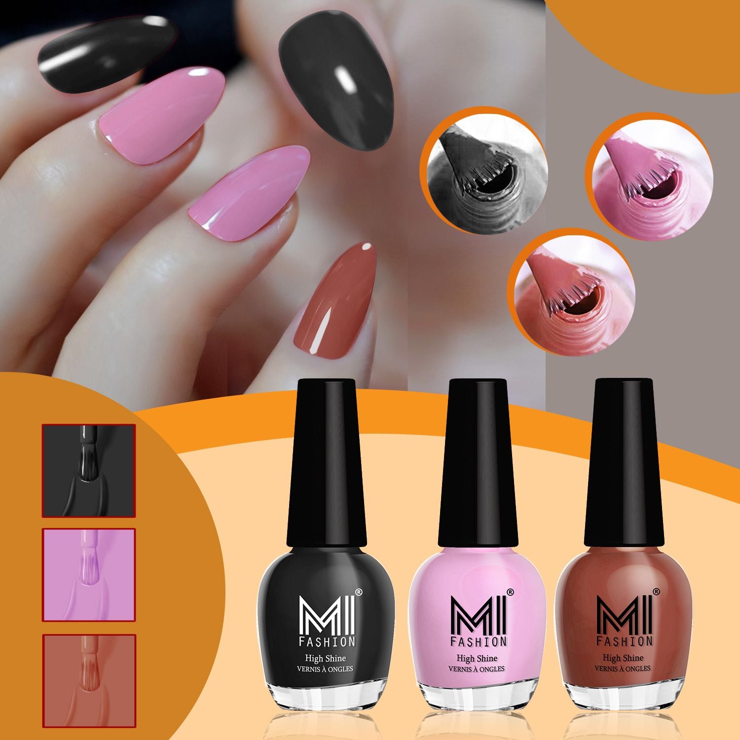 MI Fashion Shine Nail Polish Combo