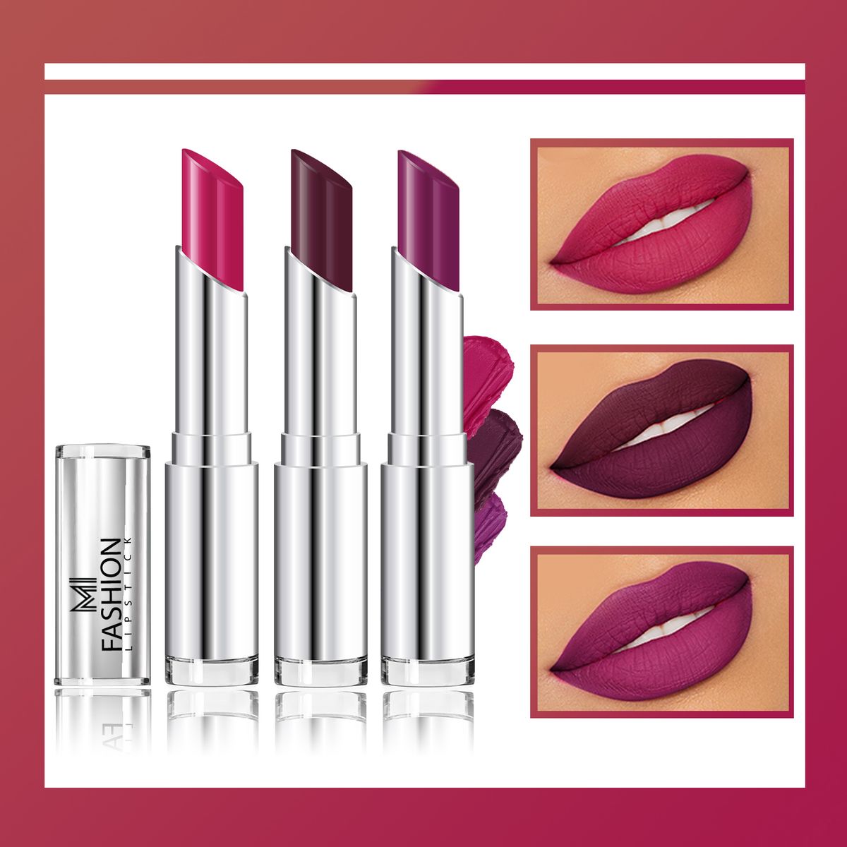 MI Fashion Creamy Matte Lipstick Combo