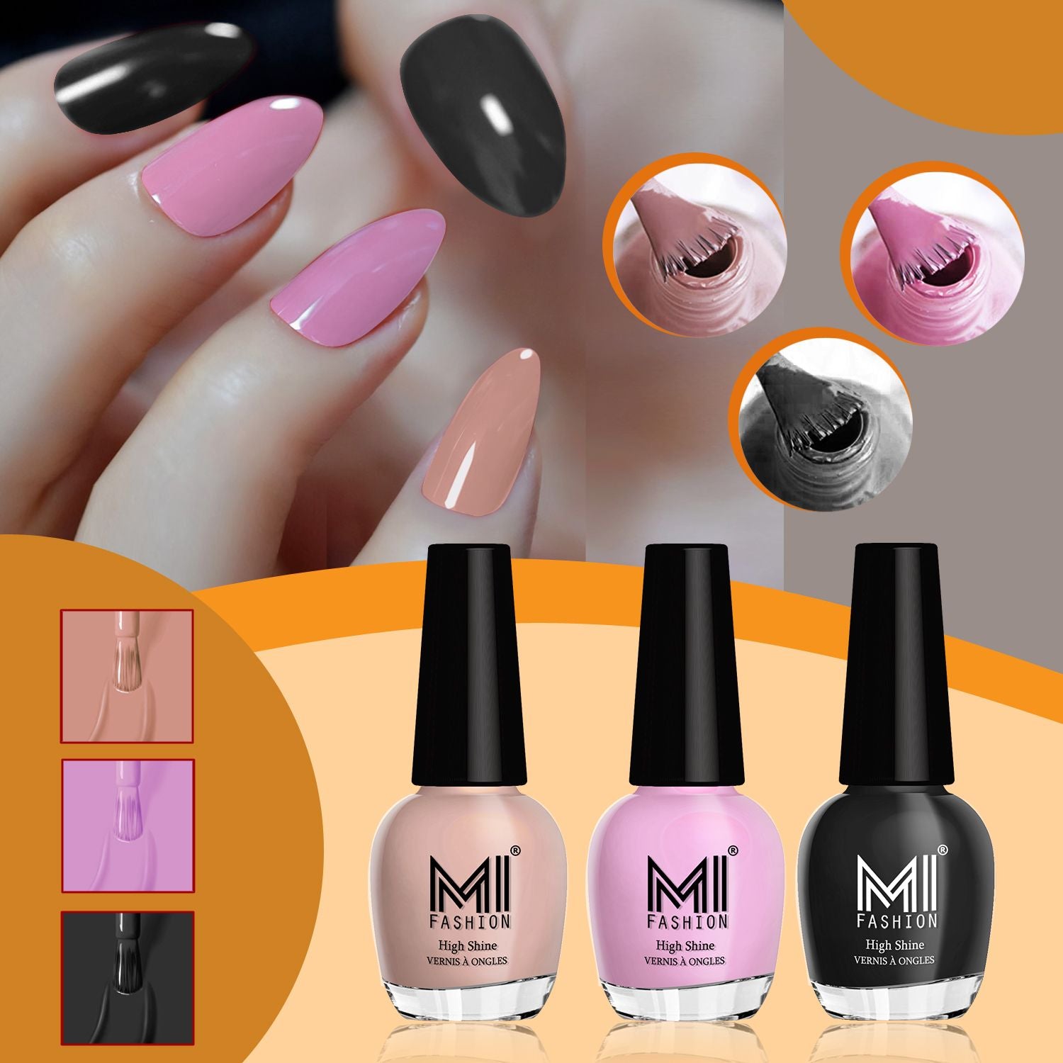 MI Fashion Shine Nail Polish Combo