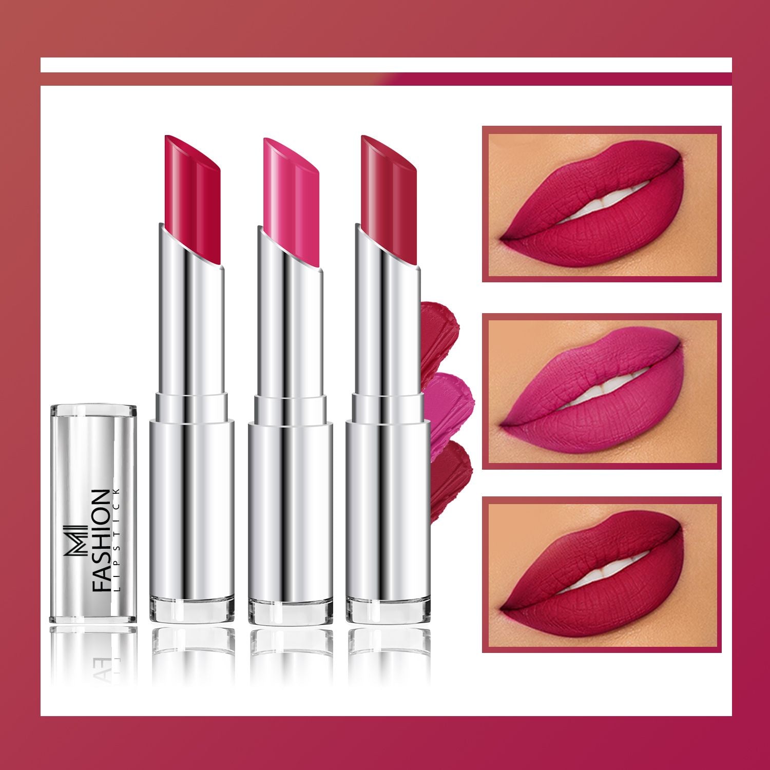 MI Fashion Creamy Matte Lipstick Combo