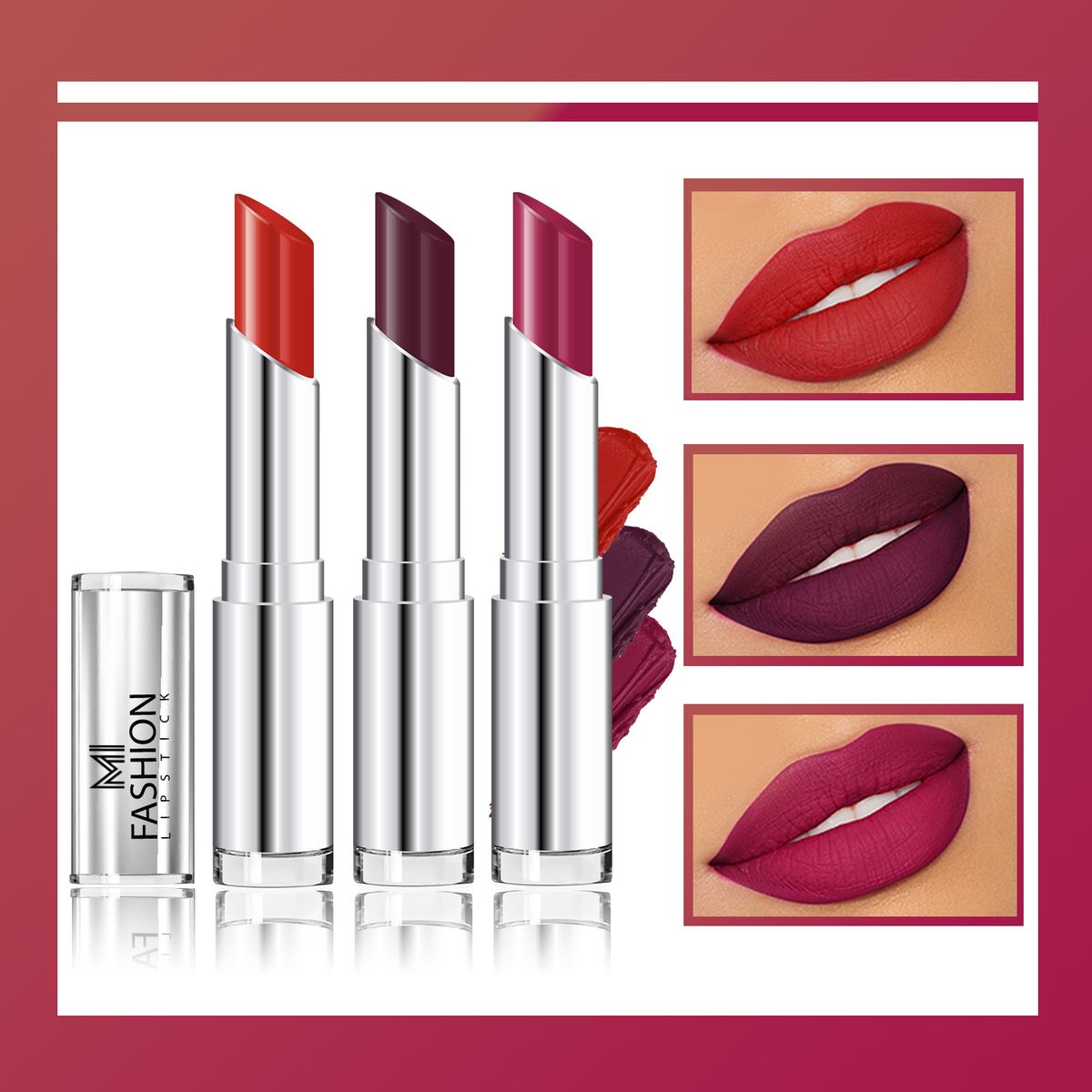 MI Fashion Creamy Matte Lipstick Combo