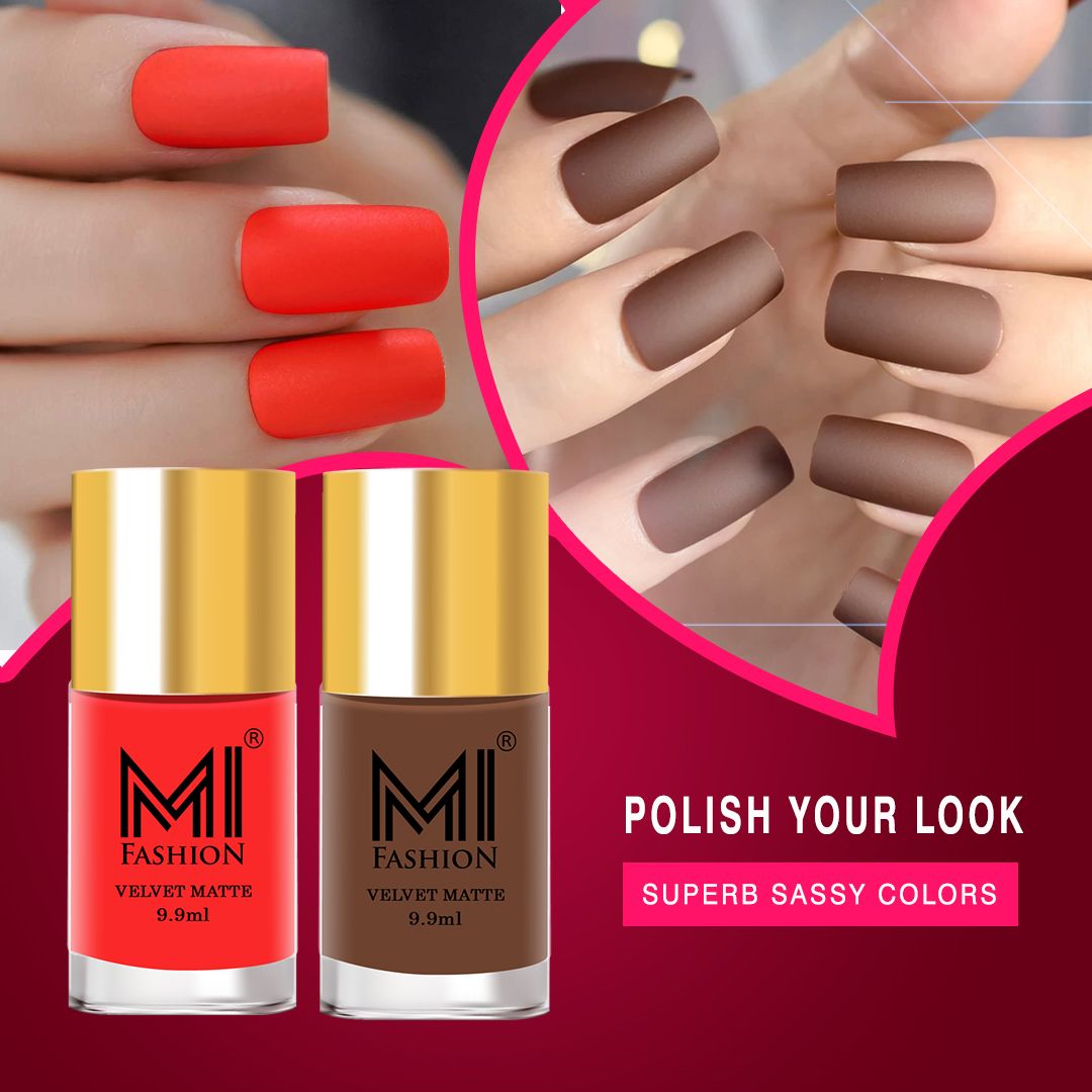 Orange Matte Nail Polish