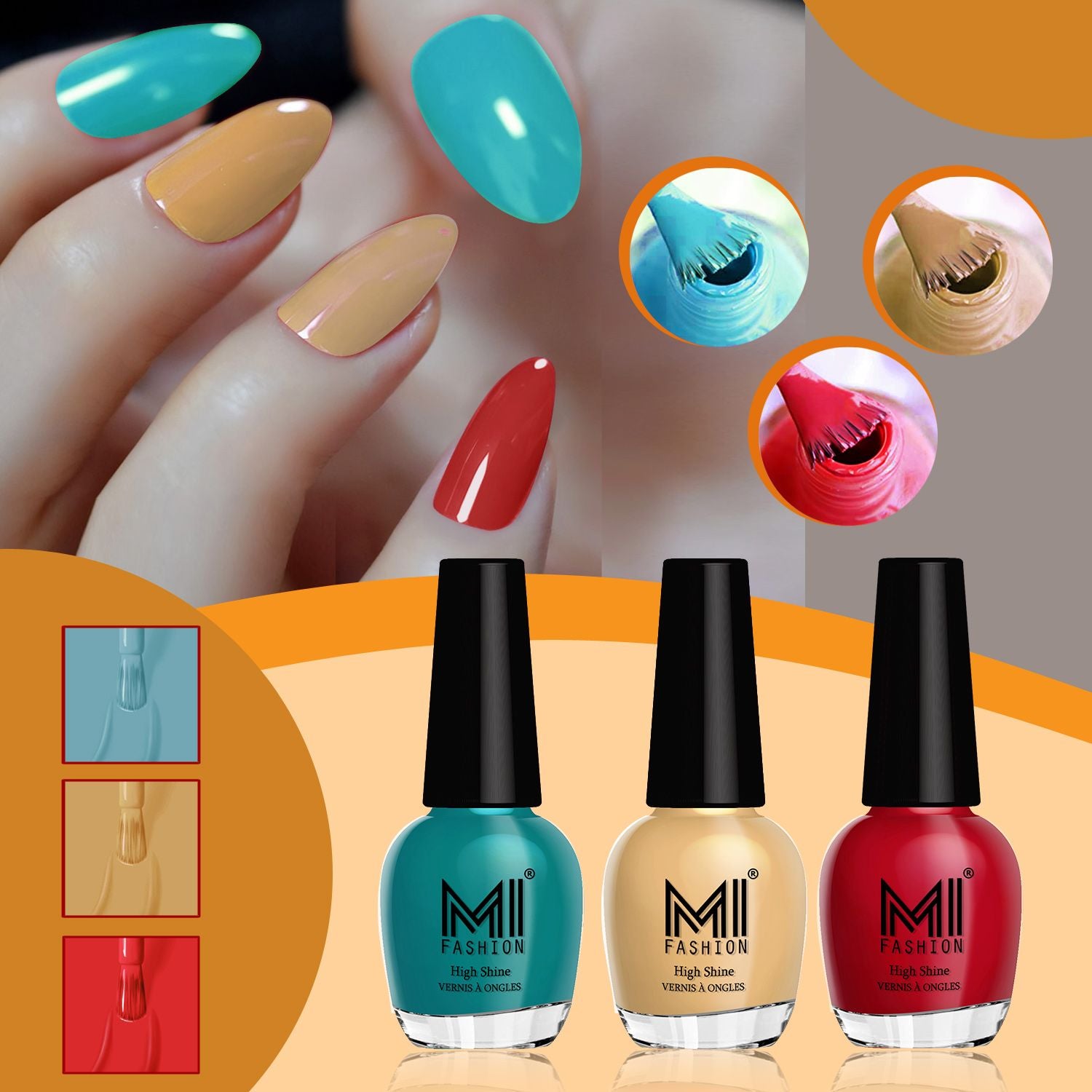 MI Fashion Shine Nail Polish Combo